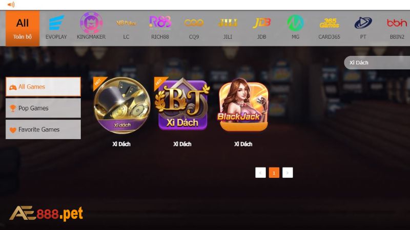 Top game bài AE888 đáng để anh em trải nghiệm